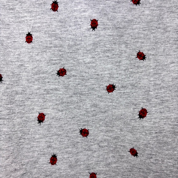 H&M maternity Cotton T-shirt gray with an adorable ladybug‎ pattern Size XL - Picture 6 of 11